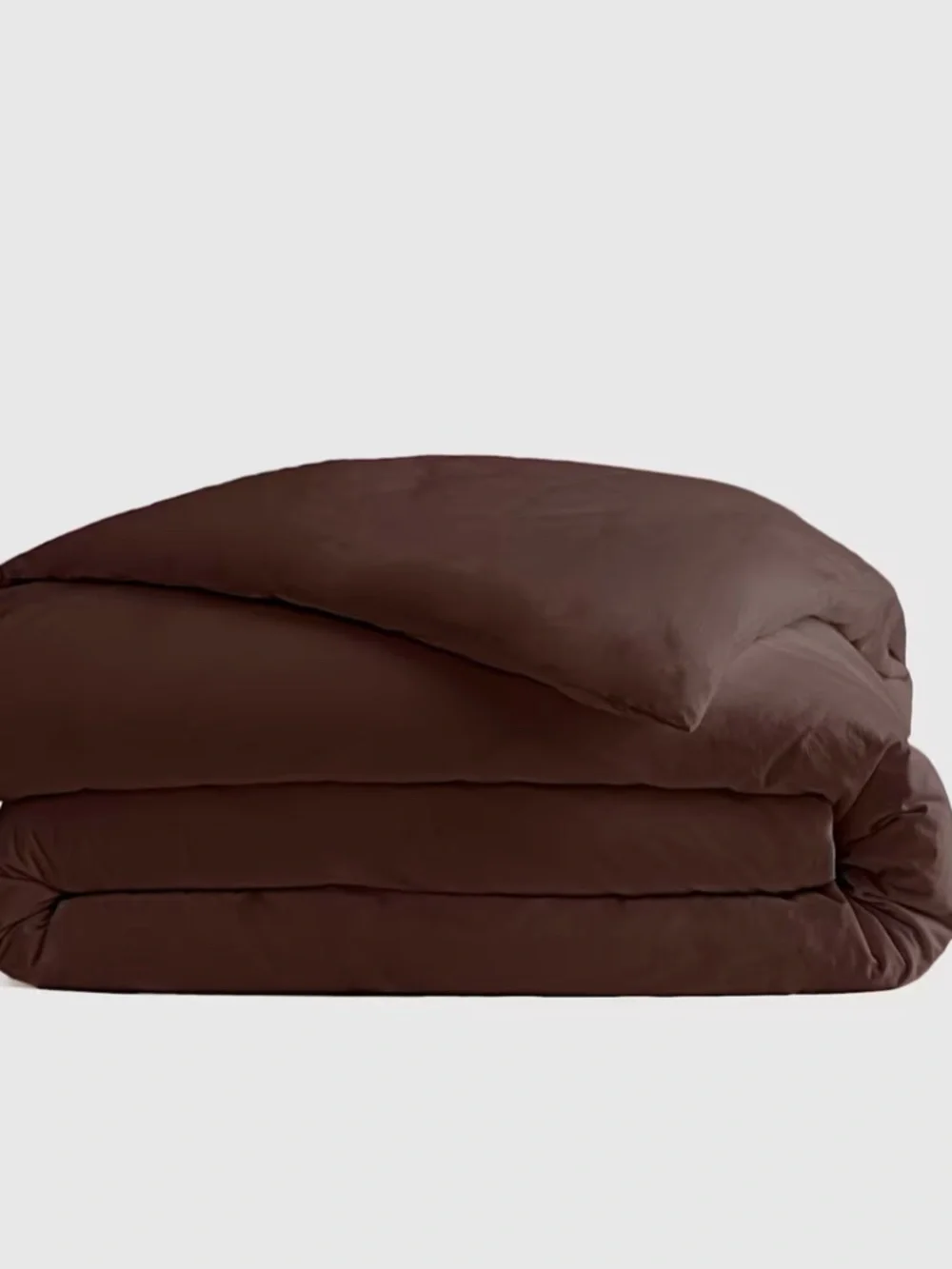 Organic Brushed Cotton Duvet Cover Espresso Brown full/queen